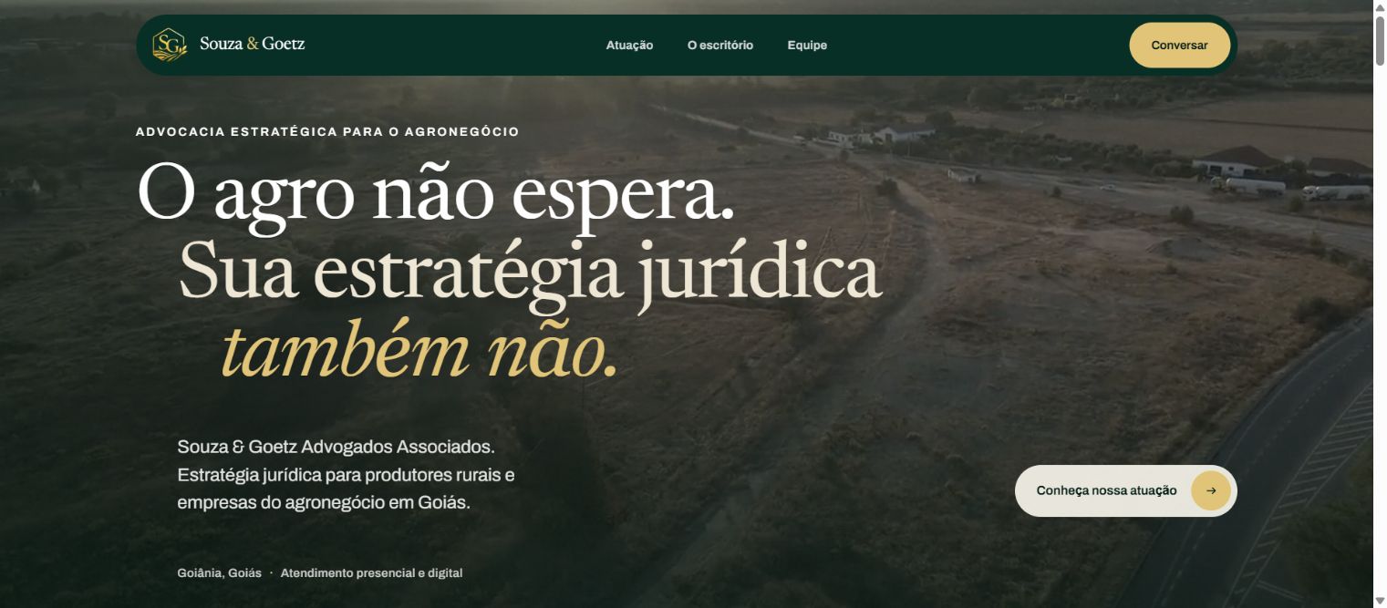 Site Souza & Goetz Advogados Associados